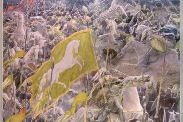 La Battaglia dei Campi del Pelennor, di Alan Lee