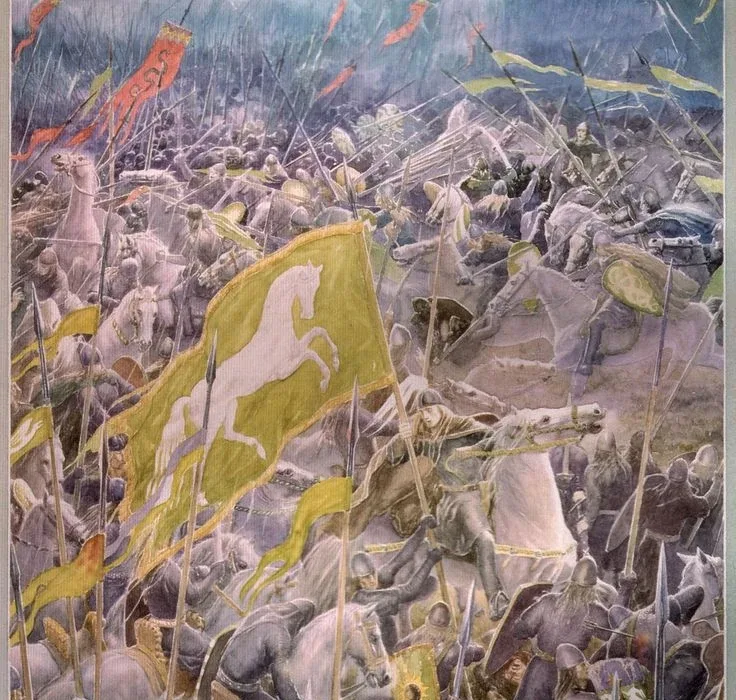 La Battaglia dei Campi del Pelennor La Battaglia dei Campi del Pelennor, di Alan Lee