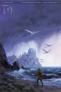 Tuor è condotto a Vinyamar, di Ted Nasmith