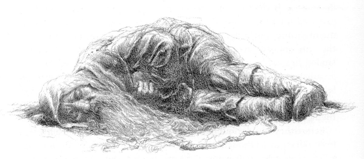 Bombur dormiente, di Alan Lee