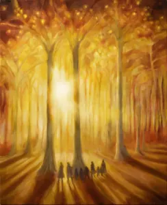 La Compagnia a Lothlórien, di Anna Kulisz