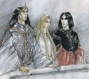 Turgon, Idril e Maeglin, di Catherine Chmiel