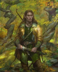 Legolas a Bosco Atro, di Donato Giancola