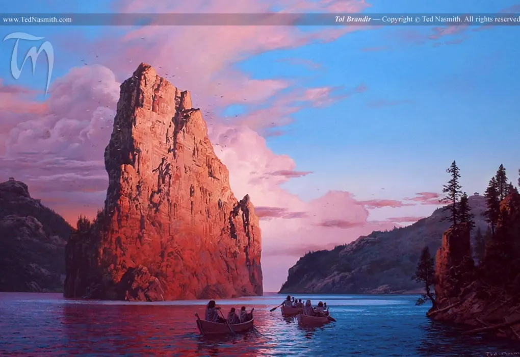 Tol Brandir, di Ted Nasmith