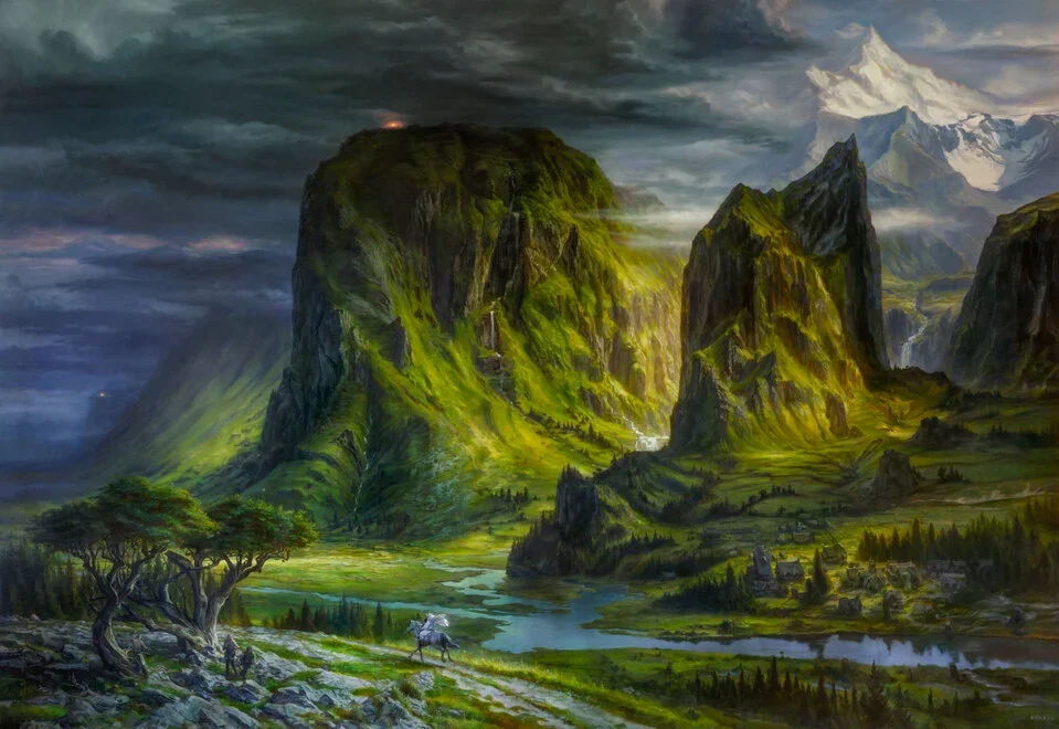 I Fari di Gondor, di Donato Giancola