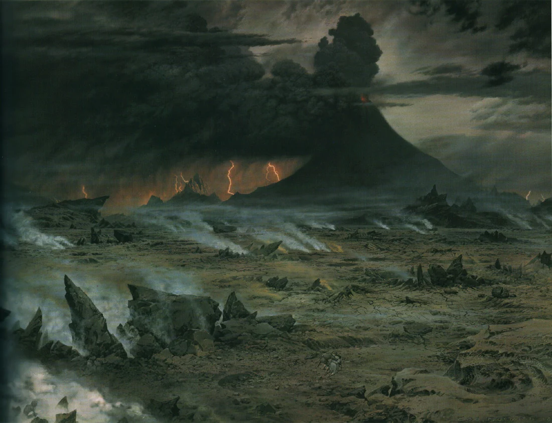 Attraverso Gorgoroth, di Ted Nasmith