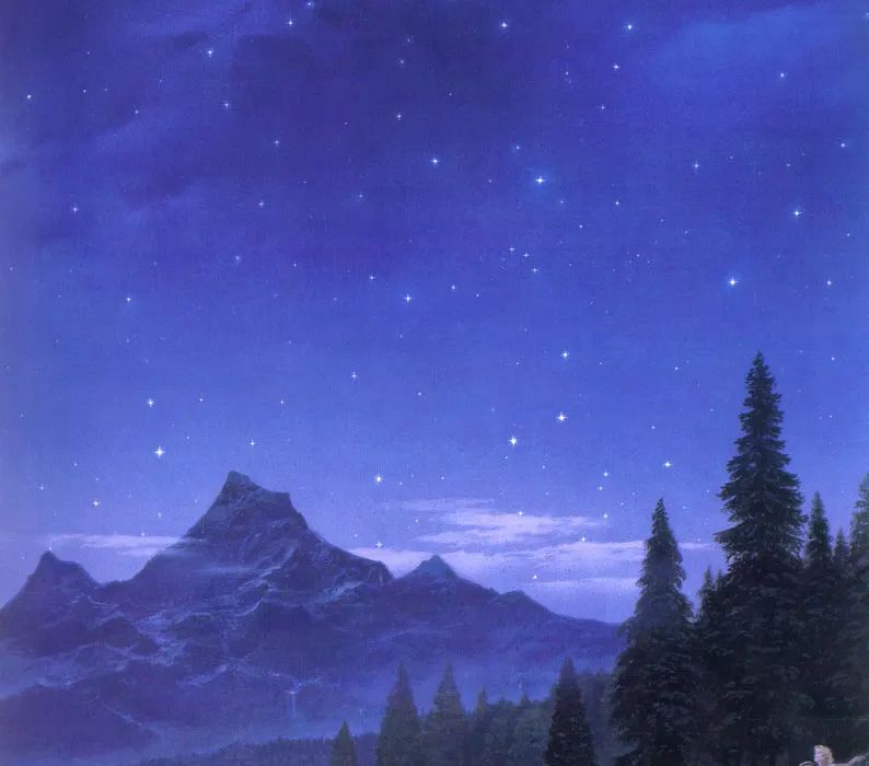 Al Lago Cuiviénen, di Ted Nasmith