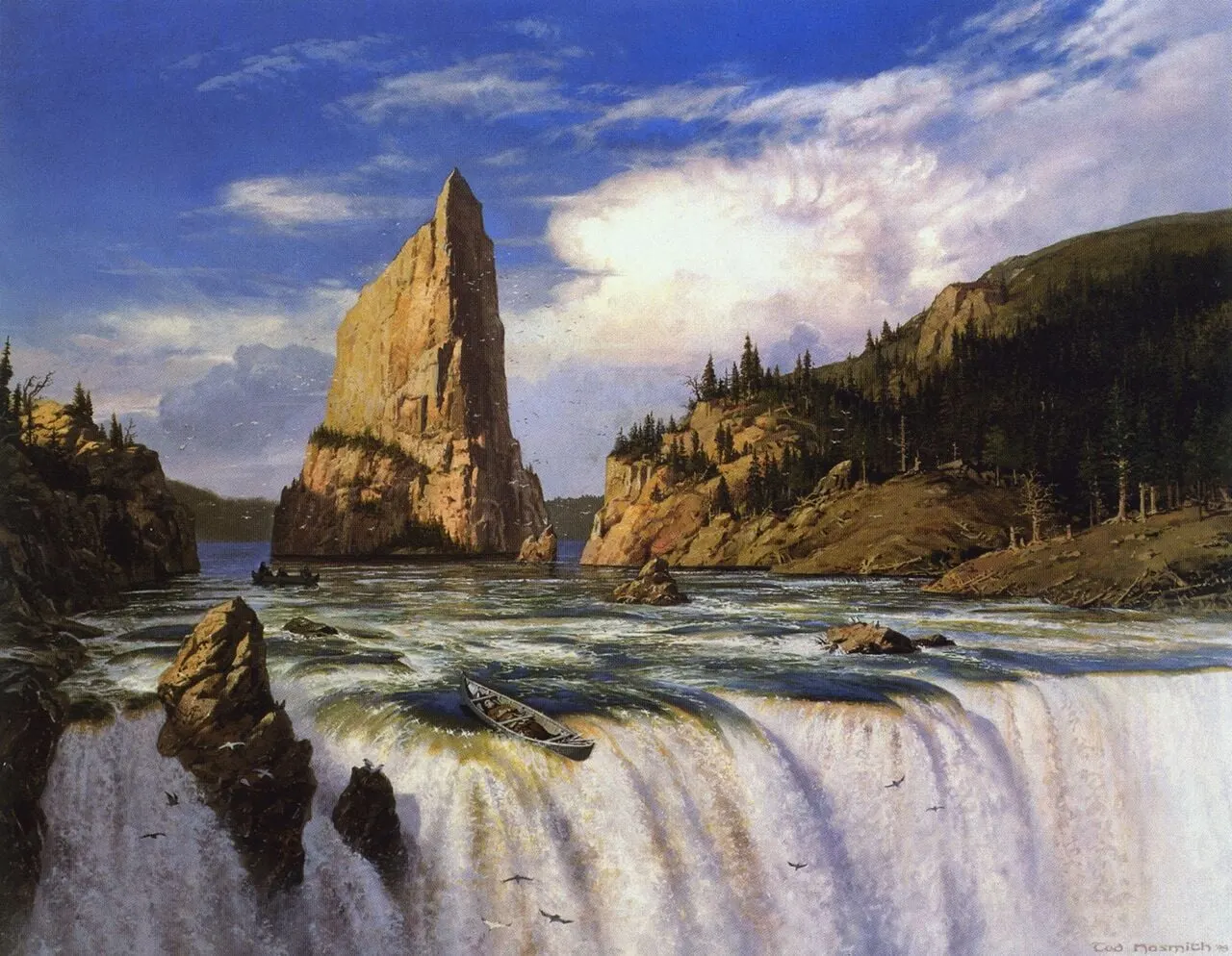 Alle cascate, di Ted Nasmith