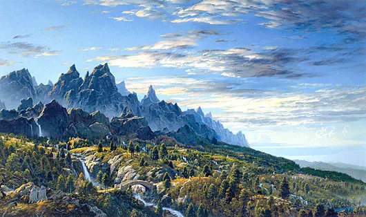 Primo sguardo all'Ithilien, di Ted Nasmith