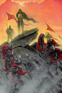 Sauron si sottomette a Ar-Pharazôn, di Kip Rasmussen